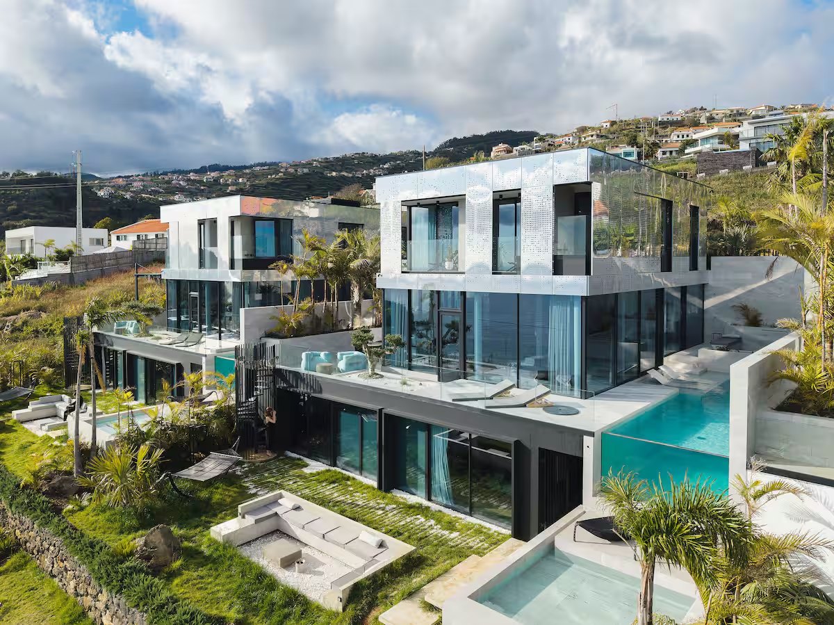 Saudade's sculptural architecture and pool on Madeira's coast